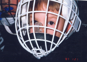 Hockey Is A Big Sport In Houlton Maine, This Close To Canada Where Every Kids Plays. Elliot Mooers Anxious To Get On The Ice To Play Hockey As A Mite Player At Five.