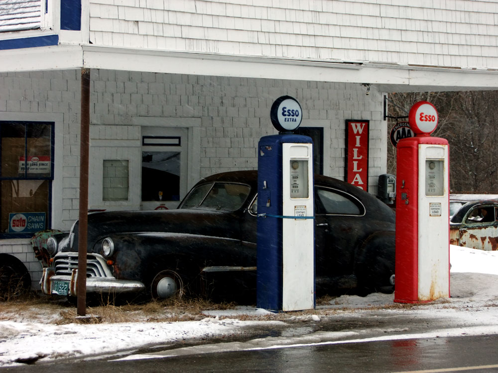 Stretching Your Legs, A Maine Gas Station Stop.
