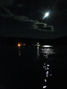 Maine Lake Summer Moonlight.