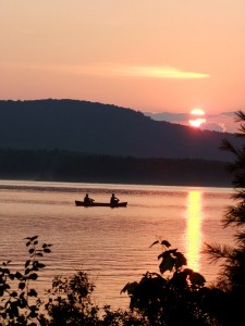 Maine Sunset On A Lake
