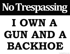 No Trespassing Signs in Maine