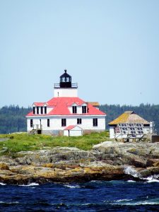 Egg Rock Lighthouse Off Bar Harbor Maine