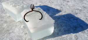 Ice Making Block Harvested From Cut
