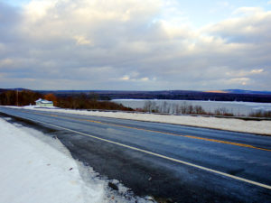 maine highway winter photo