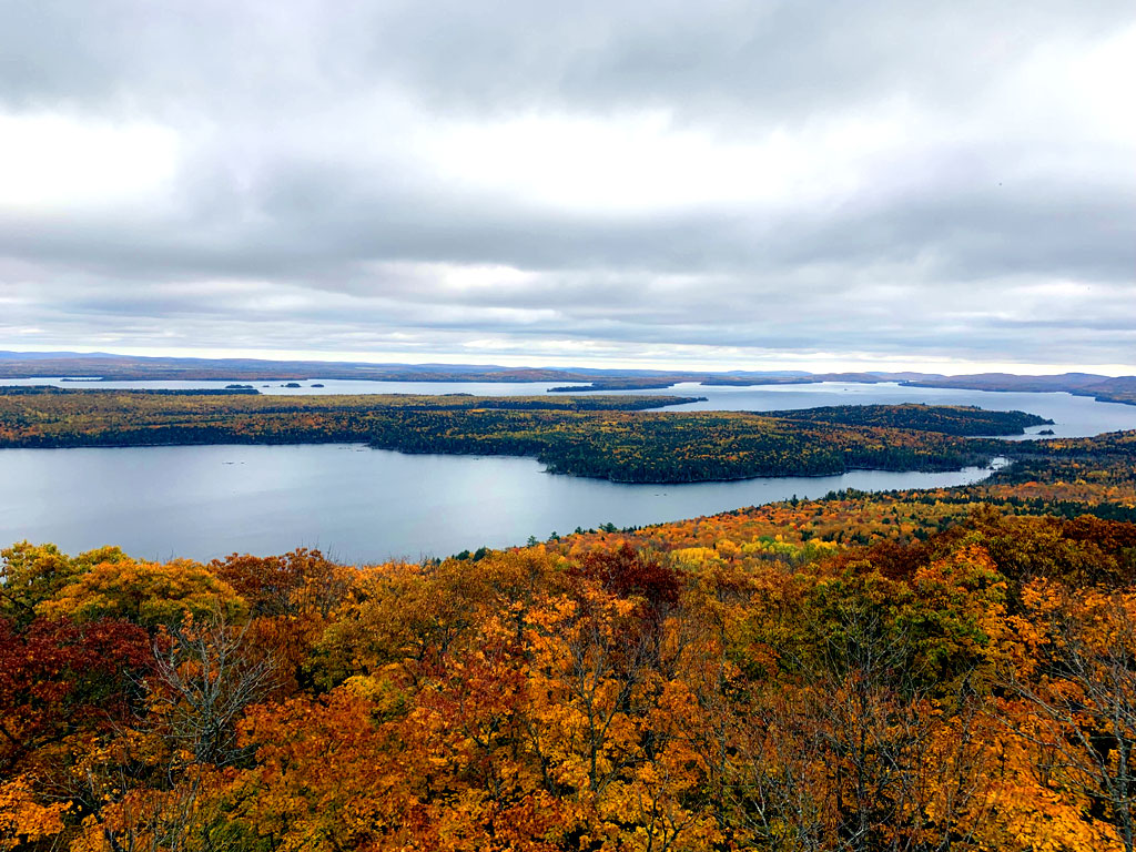 land in maine views