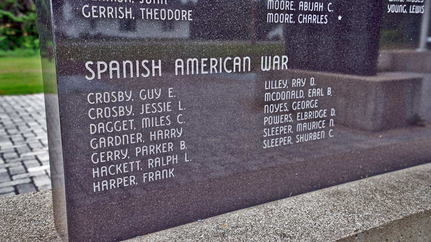 maine vertans memorials