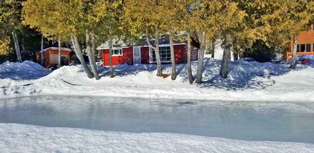 pond hockey cross country skiing