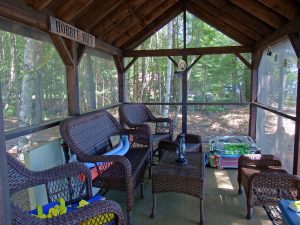 maine summer gazebo photo