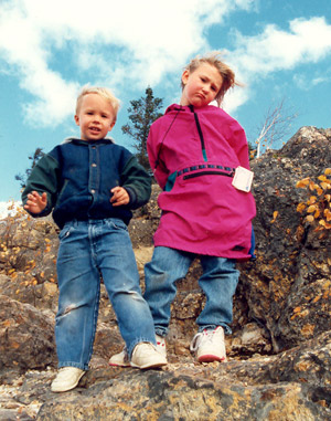 Taking Pictures Holds Up The Climb In Maine.