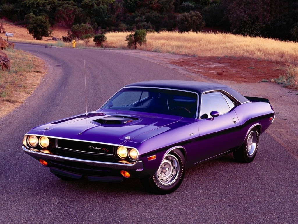 The 1970 Dodge Challenger Coated, Painted Plum Crazy Purple