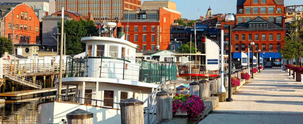 Portland Maine Lobster Fishermen harbor