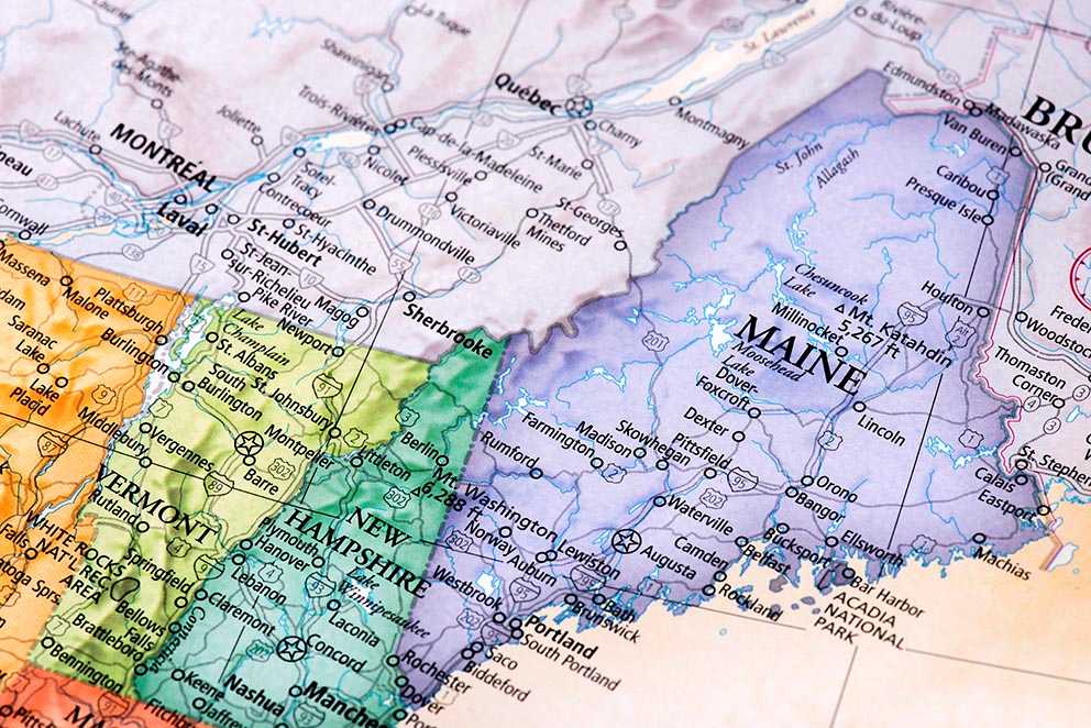 map of maine