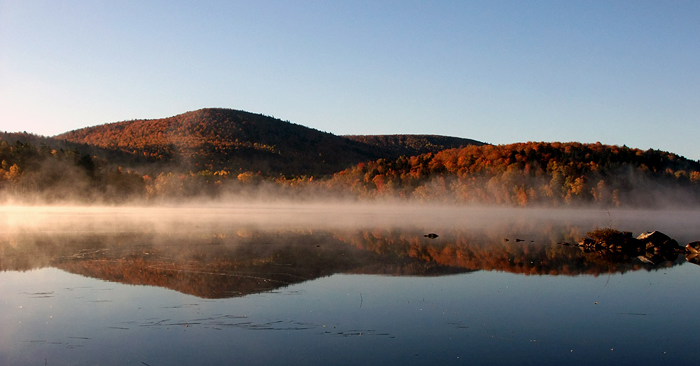 drews lake maine early morning