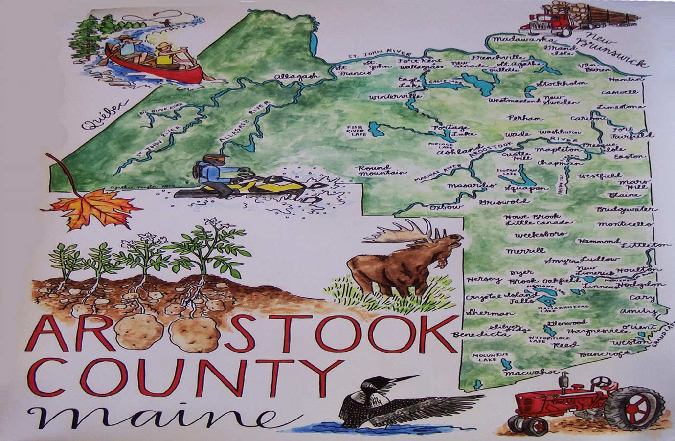 aroostook county map