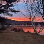 maine lake early morning sunrise